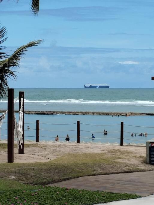 Apt Beira Mar Em Muro Alto Ao Lado Do Nanai Pôrto das Galinhas Dış mekan fotoğraf