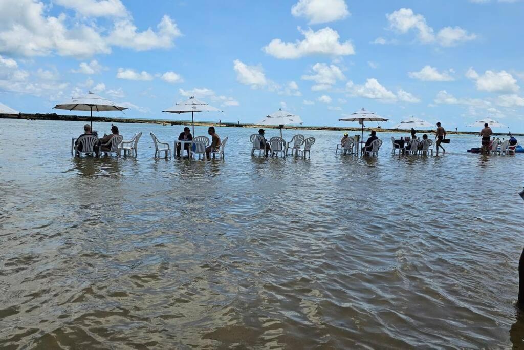 Apt Beira Mar Em Muro Alto Ao Lado Do Nanai Pôrto das Galinhas Dış mekan fotoğraf